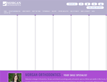 Tablet Screenshot of morganortho.com